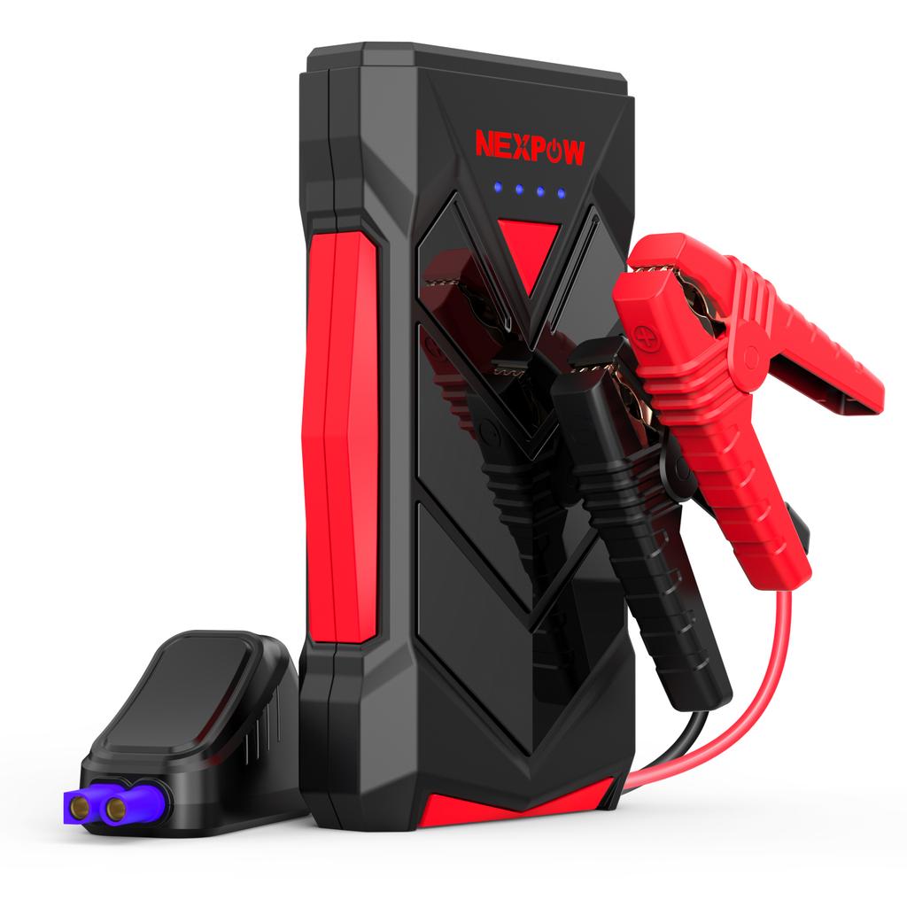 NEXPOW 1000A Пусковое устройство Power Bank, Автомобильное пусковое устройство для бензиновых двигателей объемом до 7 л или дизельных объемом до 5,5 л, Power Bank 12 В с быстрой зарядкой USB