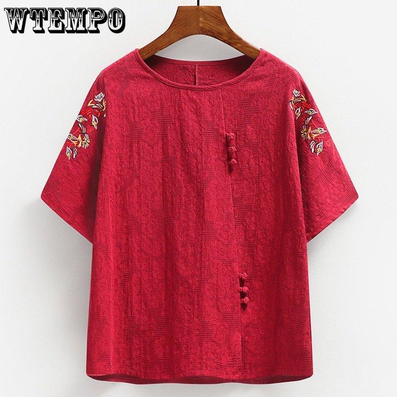 Летний костюм из хлопка и льна для среднего и пожилого возраста, женский летний хлопковый костюм с короткими рукавами для мамы, хлопковая футболка, брючный костюм