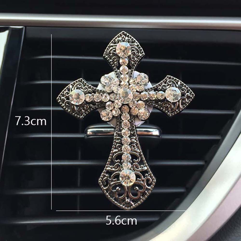 Крест автомобильный ароматизатор запаха в кондиционирующем вентиляционном зажиме на выходе парфюмерный зажим христианский автомобильный освежитель воздуха