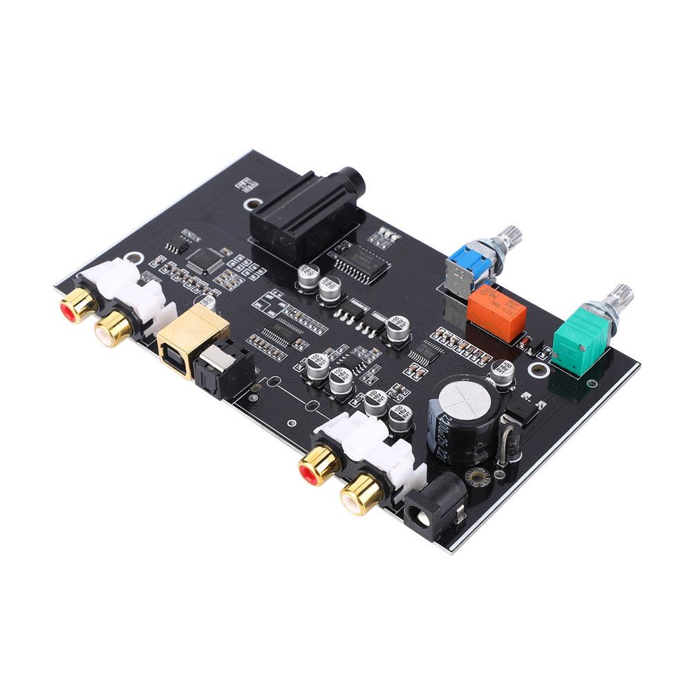 DC12V PCM5100 DAC Board Fiber Optic USB Amplifier Audio Volume Control Decoder Board