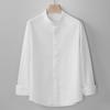 TUCANO Men's Chinese Style Linen Stand-Collar Long Sleeve Shirt