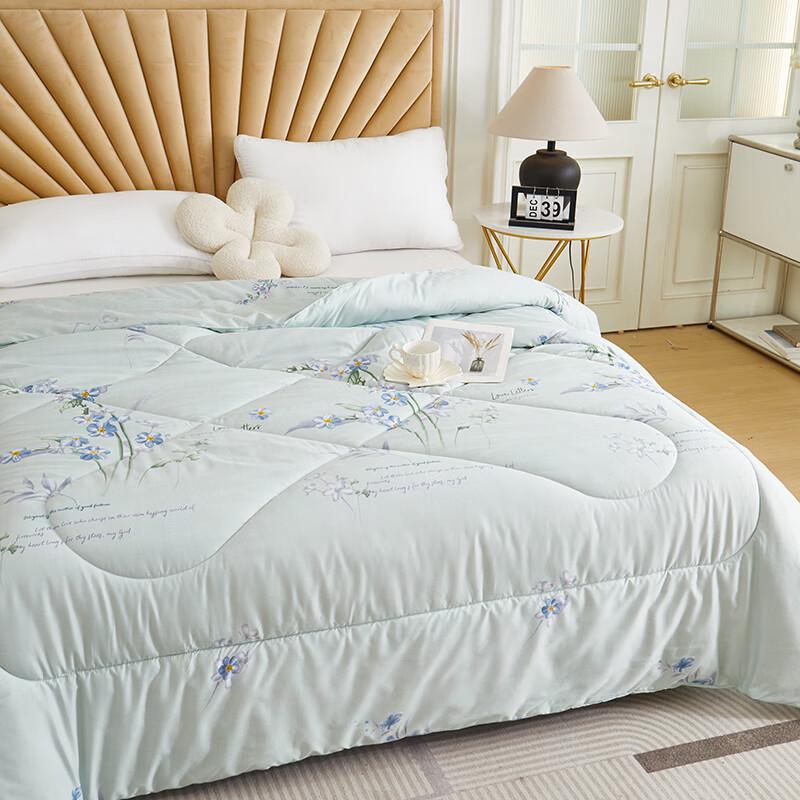 Begamann Fresh Floral Lavender Soy Fiber Warm Quilt