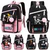 Anime One Piece Printed College Backpack for Boy Girl Back To School Large Capacity Knapsack Daily Bookbag for Men Women Travel Bag Mochila Rucksack
