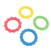4 Pcs Kids Sensory Ring Toys Silicone Vibrant Colors Textured Skin Friendly Sensory Bracelets