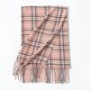 New Korean Style Sweet and Warm Faux Cashmere Scarf Checkered Student Couple Winter Thickened Warm Scarf