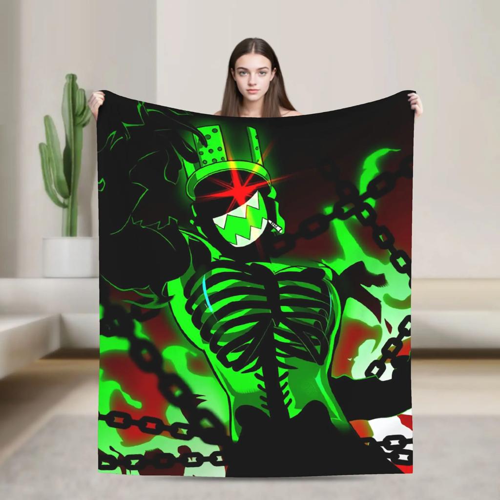 Forsaken xm Comfortable Quality Throw Blanket for Bed Sofa Car Chair Warm Winter Travel Blanket Funny Bedspread