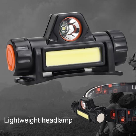 Налобный фонарь XPE COB с двойным источником света, сверхлегкий перезаряжаемый налобный фонарь с магнитным всасыванием, долговечный светодиодный светильник для наружного кемпинга