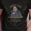 Унисекс Футболка в стиле Арт-деко с изображением Эркюля Пуаро Футболка с изображением Бельгийского Детектива Унисекс Футболка