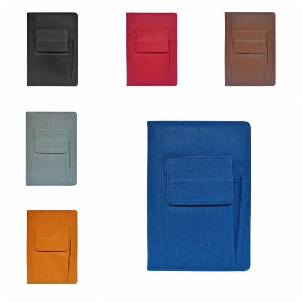 Ретро-блокнот с карманом для списка дел, многофункциональный блокнот из искусственной кожи для студентов