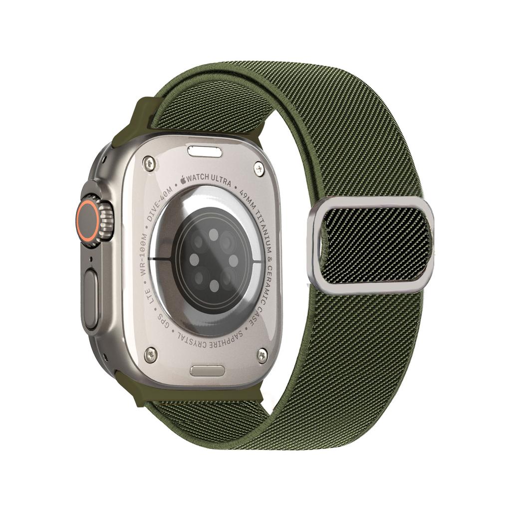 Нейлоновая петля для Apple Watch ultra 2 Ремешок 40мм 44мм 45мм 49мм 41мм 42мм 46мм Браслет-скранчи iwatch Серия 10 9 6 7 8 se ремешок