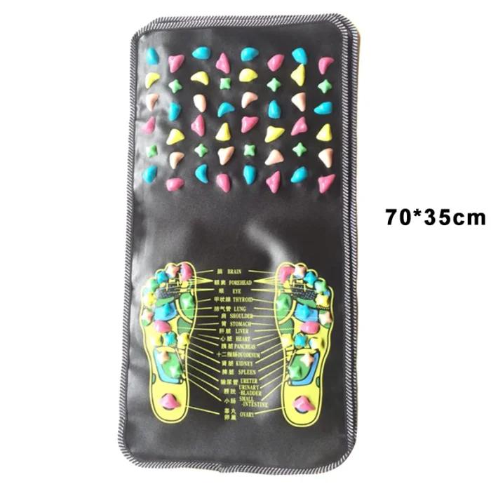 Foot Massage Mat Road Health Foot Point Diagram Plastic Stone Acupressure Relax Stand Press