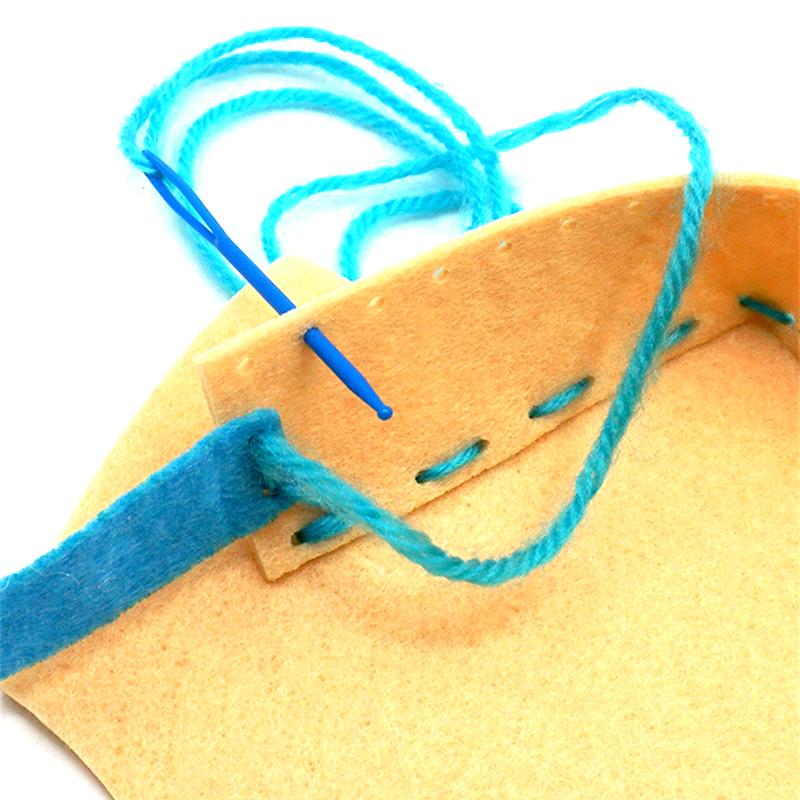 8 шт. Детский швейный набор Сделай сам Фетровые швейные наборы Дошкольные развивающие игрушки Поделки из фетра с безопасной иглой для мальчиков, девочек, начинающих