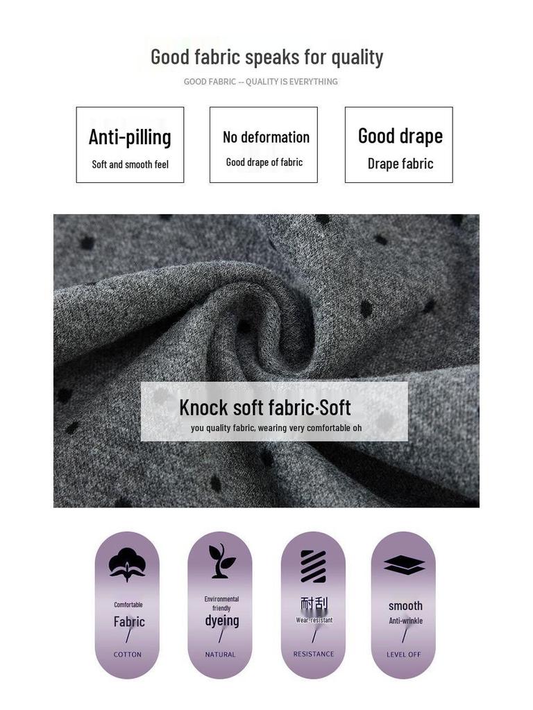 Женские брюки с кружевной вставкой в горошек с широкими штанинами до пола – Весенне-летняя нишевая модель, Повседневные свободные брюки прямого кроя