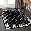 Luxury Carpet for Living Room Modern Black White Geometric Non-slip Lounge Soft Rugs Decoration Home Bedroom Floor Door Mat