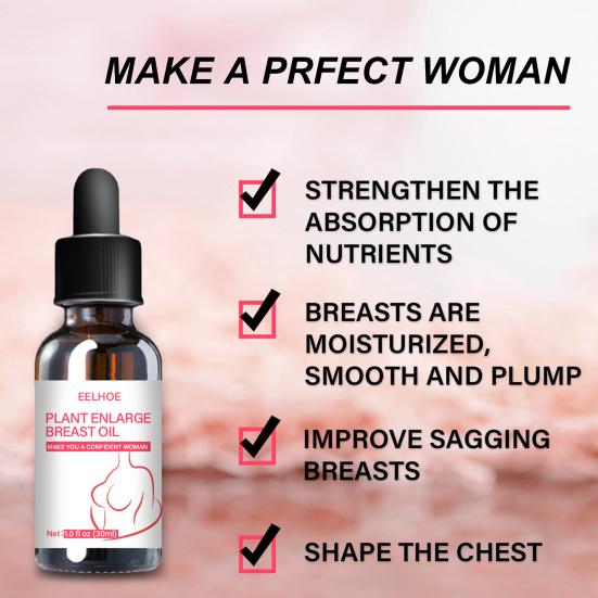 30 мл увлажняющее средство Boobs Essence, простое в использовании, натуральное растительное масло для увеличения груди, для личного использования
