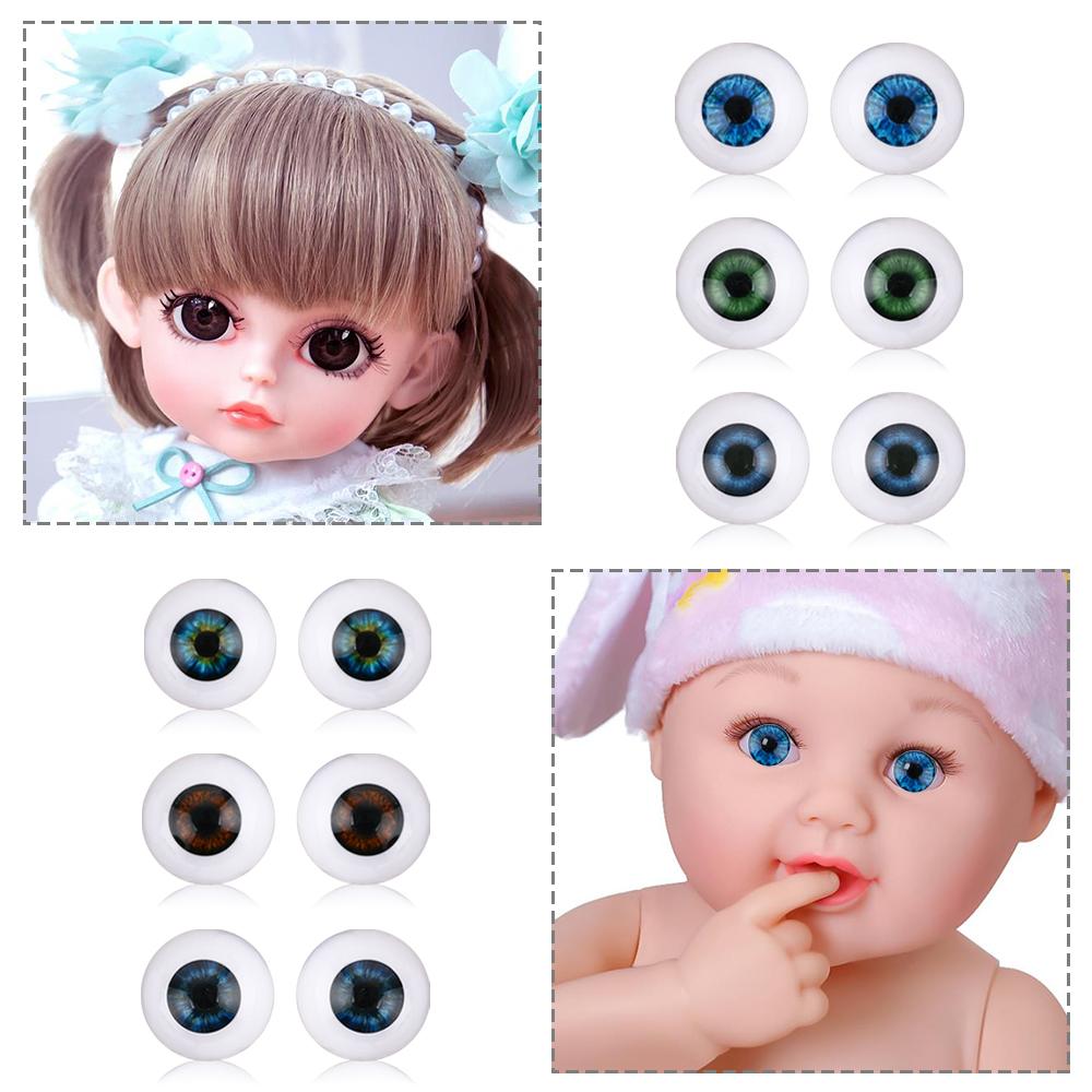 20MM Kids Toy Real Like Accessories Half Round Hollow Realistic Dolls Eyes Eyeballs 20inch New Baby