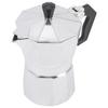 Moka Pot 150ml Aluminium Octagonal Household Heating Rustic Style Silver Camping Coffee Makers for Office