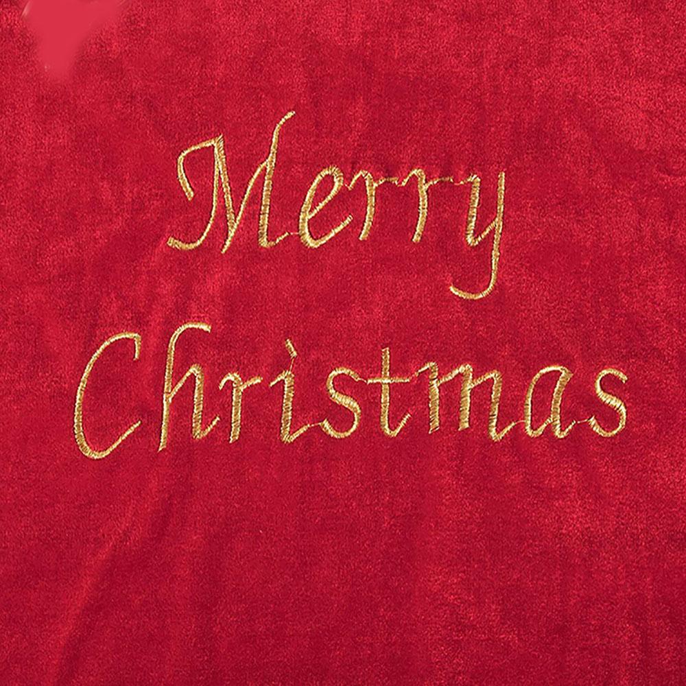 Санта-Клаус Рождественский игрушечный мешок Красный плюшевый бархатный подарок костюм аксессуар