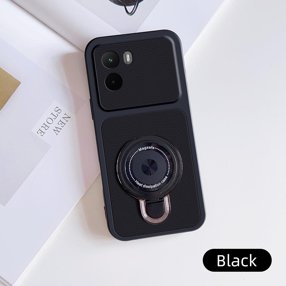 Для Xiaomi Poco M7 4G Чехол Xiaomi Poco M7 Pro Чехол Xiaomi Poco M7 Plus кожаный Чехол Магнитная подставка Держатель Magsafe Подставка Чехол