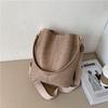 2023 New Stylish Cross-border Fashion Shoulder Bag Street Trend Pu Material Bucket Shape