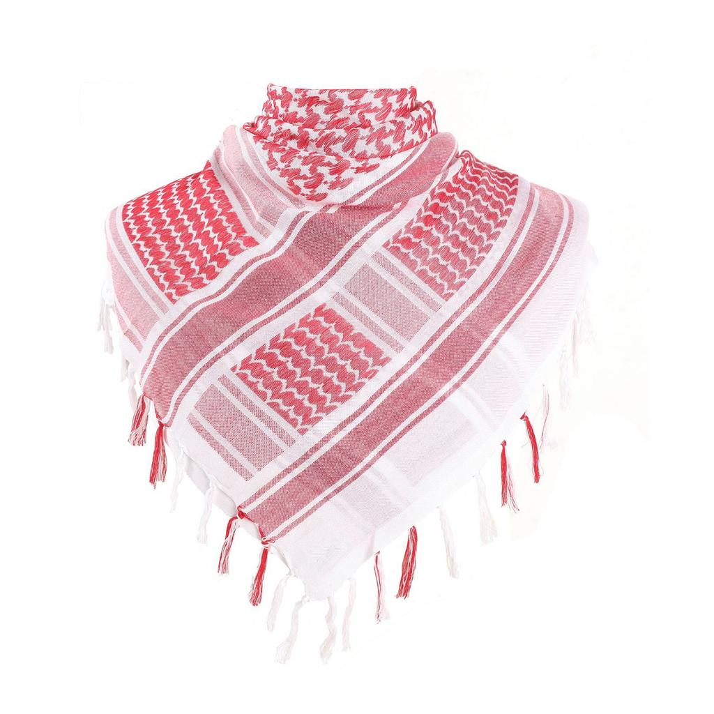 Stylish Shemagh Scarf Soft Jacquard Palestine Arab Shawl for Men Women Lightweight Arabian Dubai Headwrap Desert Scarf