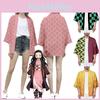 Anime Slayer Demon Kimetsu No Yaiba Kamado Nezuko Cosplay Loose Haori Coat Tops