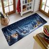 1Pcs Anti Fatigue Kitchen Rugs,Christmas Print Waterproof Non-Slip Thick Cushioned Kitchen Mat Heavy Duty Comfort Standing Mat for Kitchen