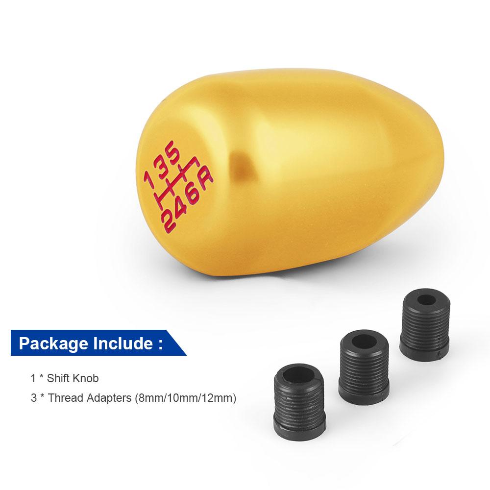 Racing Universal 6 Speed Car Gear Shift Knob Manual Automatic For 8MM,10MM,12MM Gear Shift Lever