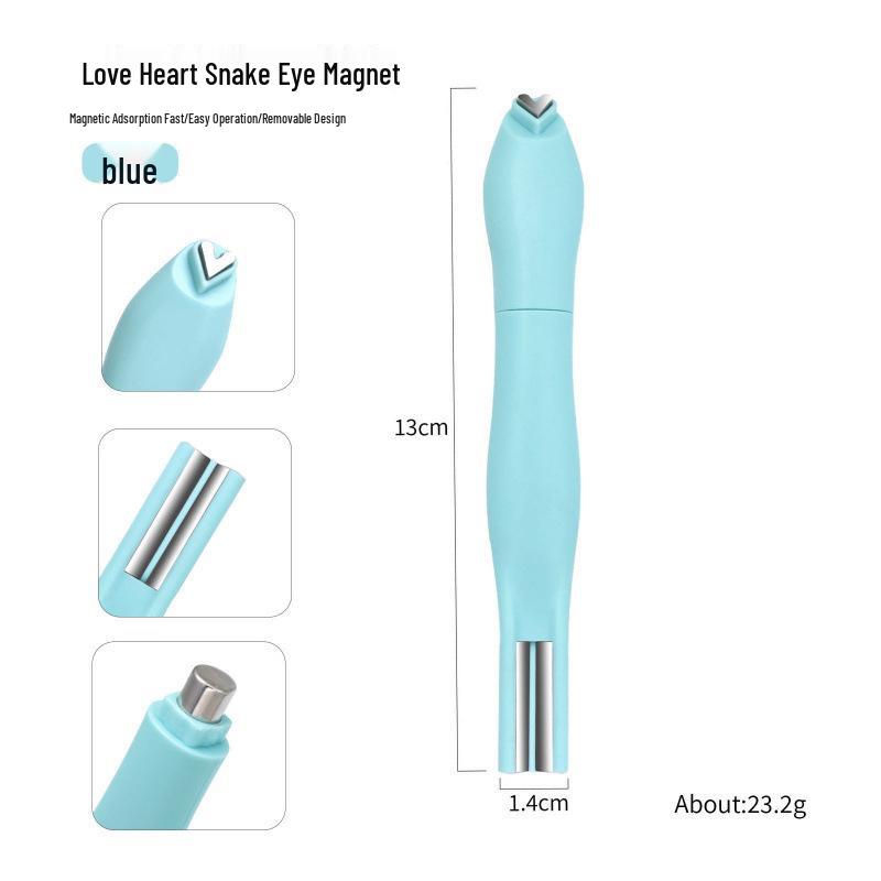 Магнит Мультифункциональный Сердце Змеиный Принт Кошачий Глаз для Маникюра - Съемный и в Коробке