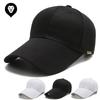 Кепка весна и лето однотонная черно-белая легкая бейсболка с удлиненными полями для мужчин и женщин для активного отдыха и спорта на открытом воздухе шляпа прилив