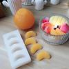 DIY Fruit Cake Mould Aromatherapy Candle Mould 4 Hole Multi-mould Semi-round Orange Flower Handmade Soap Oil Soap Mould