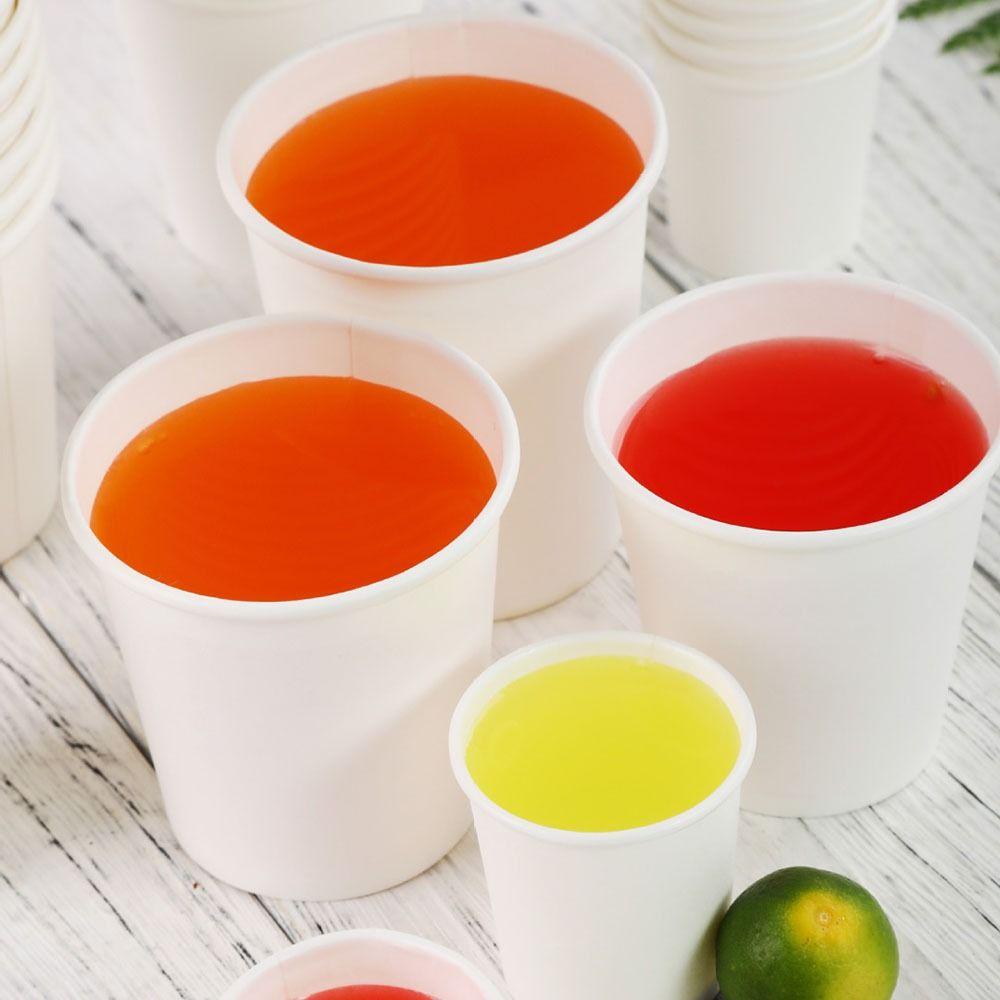 200Pcs 30/60/120/200ml Tasting Cup Thickened Paper Cup Set Disposable Paper Cup  Party Supplies