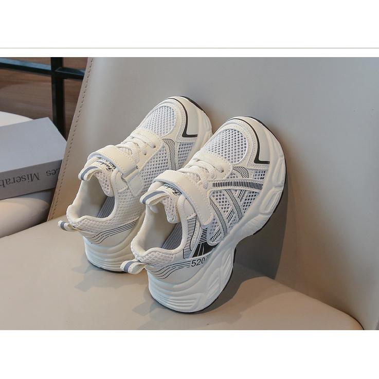New Spring/Summer Children's Shoes: Boys' Breathable Mesh Sports Running Shoes, Korean Style Fashionable Versatile Girls' Dad Shoes