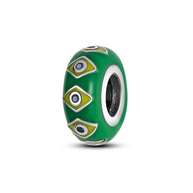 925 Sterling Silver Murano Glass Red Beads Blue Pink Purple Round Charm Plata De Ley 925 For Original Bracelet Jewelry