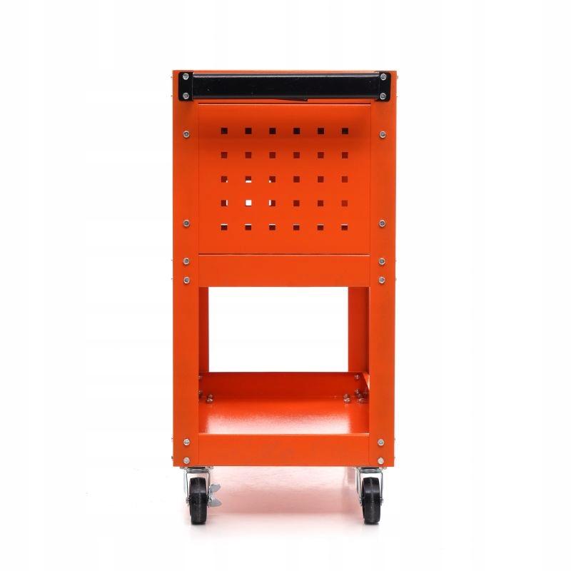 Workshop Tool Trolley with Wheels, 3 Shelves, Key Drawer, Kraft&Dele