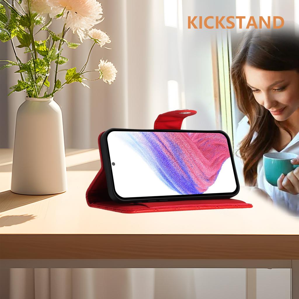 Чехол-кошелек из 6-цветной искусственной кожи с узором в ромбовидную клетку для Huawei P20, P30, P40, Y7a... Honor X6a, X7a, X7b, X8, X8a, X8b, X9a, X9b...