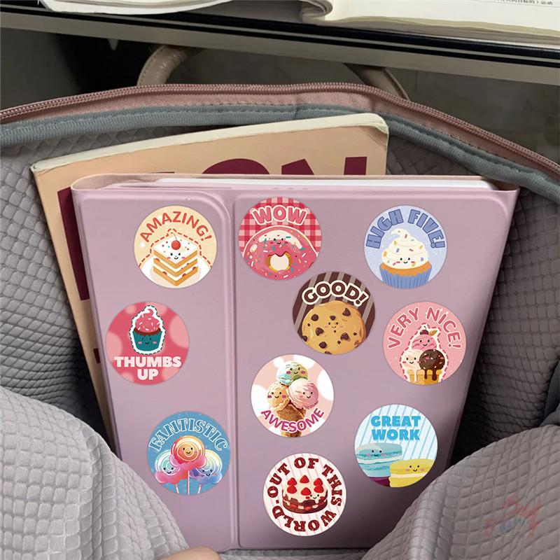 500 шт./рулон Поощрение учителя. Сладкие десерты Детские награды Наклейки - DIY Скрапбукинг Декор Альбом Запечатывание Этикетки Наклейки