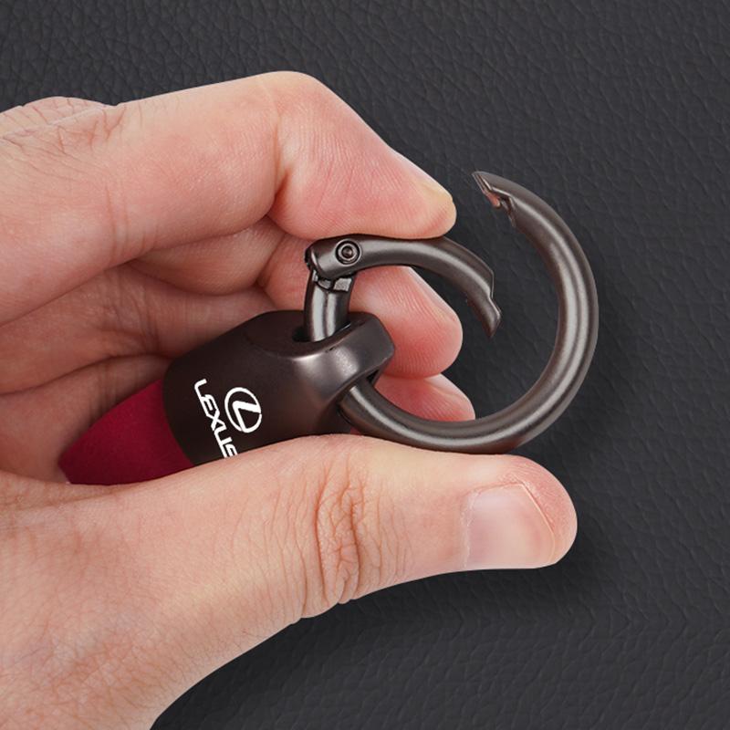 Car Key Ring Waist Buckle Suede Keychain Pendant For Lexus F-SPORT ES RX NX LS UX LM LX GX LC RZ IS CT GS RC HS SC TX LBX IS300