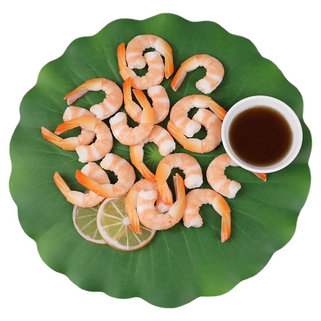 4PCS/Pack Artificial Shrimp Pvc Simulated Food Simulated Food Shrimp Shrimp Model Decoration Display Shooting Props