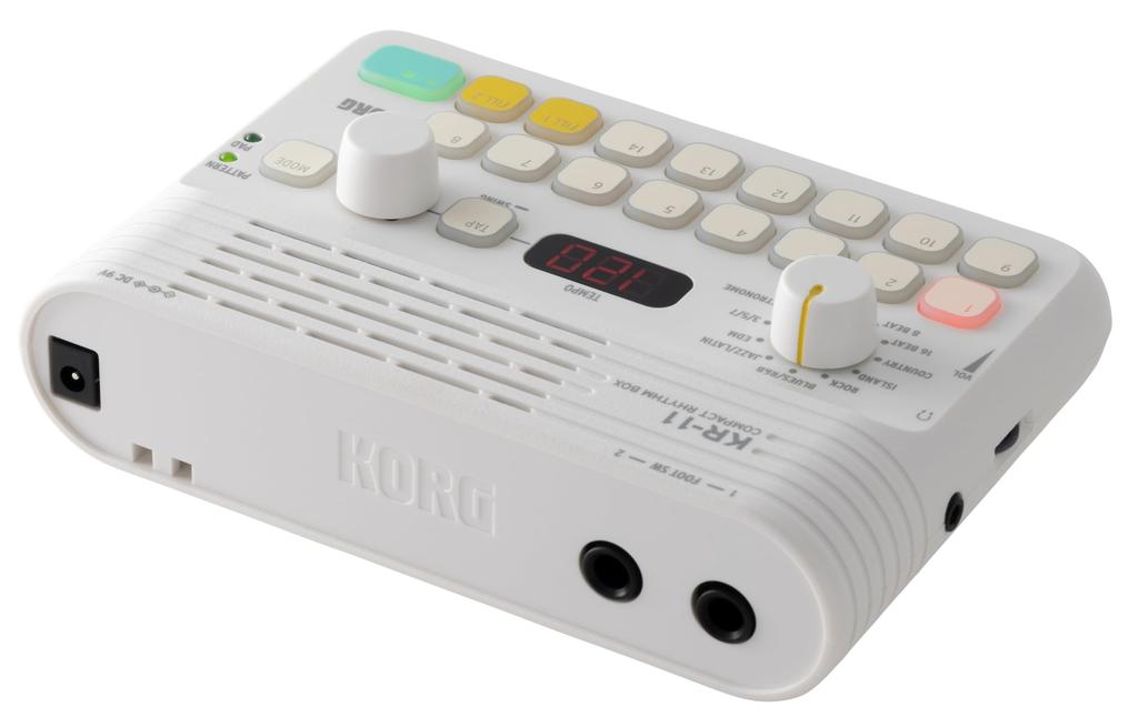 KORG Rhythm Rhythm Machine with Out KR-11 Box, Headphone/Line Jack, Battery-Powered