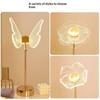 Light Luxury Modern Minimalist Acrylic Metal Butterfly Table Lamp Ambient Night Light Bedroom Girls' Room Bedside Decoration