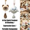 Intelligent Voice Communication AI Cat Spirit Pendant  Children's Companion Doll