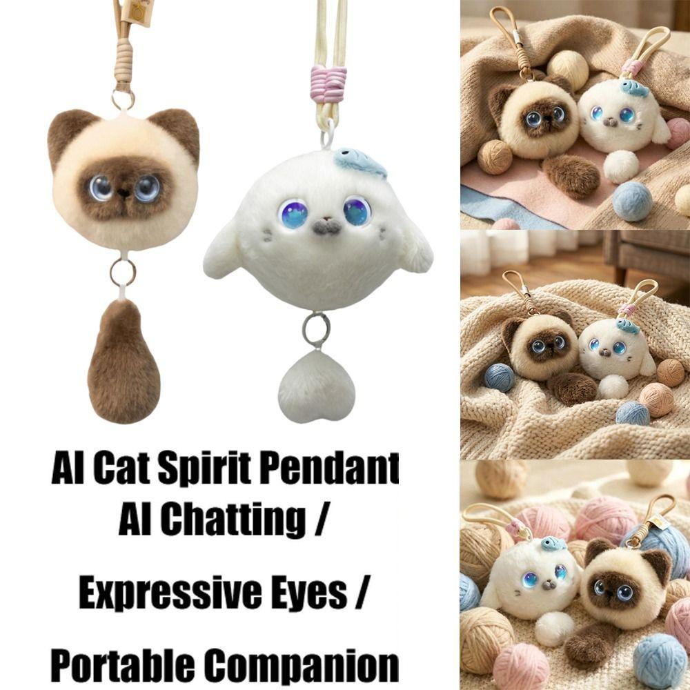 Intelligent Voice Communication AI Cat Spirit Pendant Children's Companion Doll