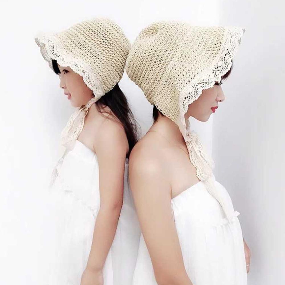 Children Girl Sweet Style Cute Breathable Straw Sunhat