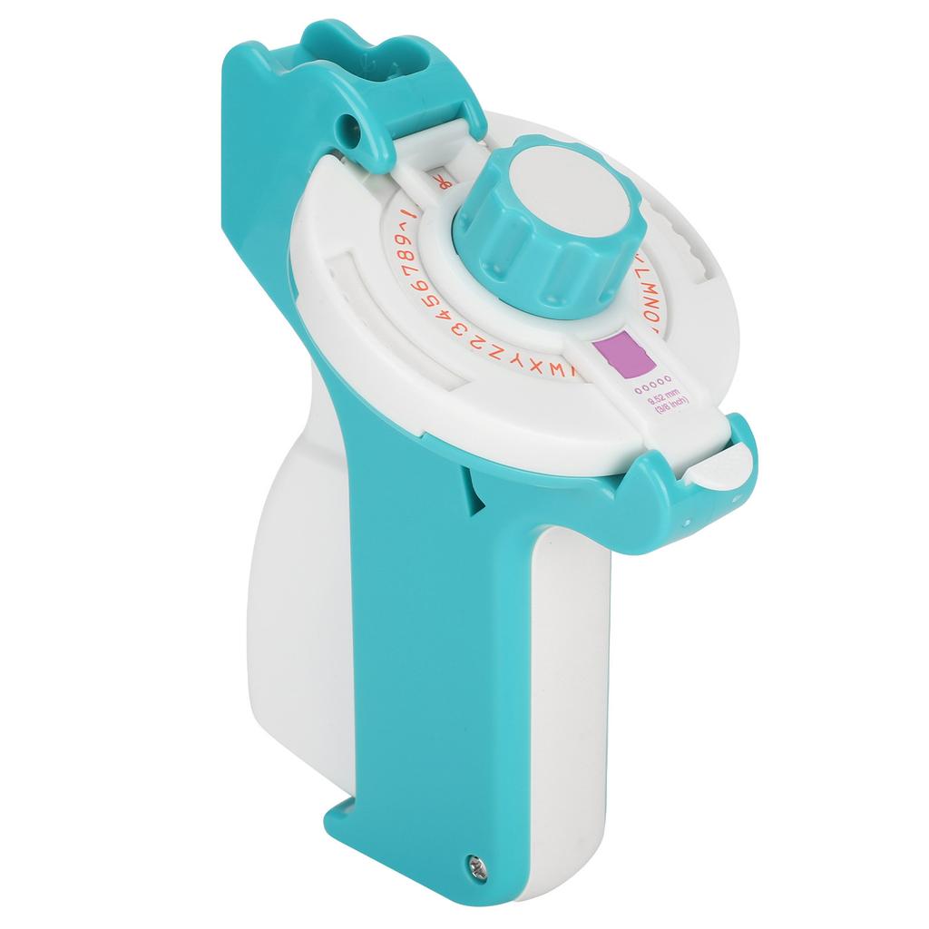 Label Maker Typewriter with Embossing Tape Manual Projects Supplies Light Blue E-202