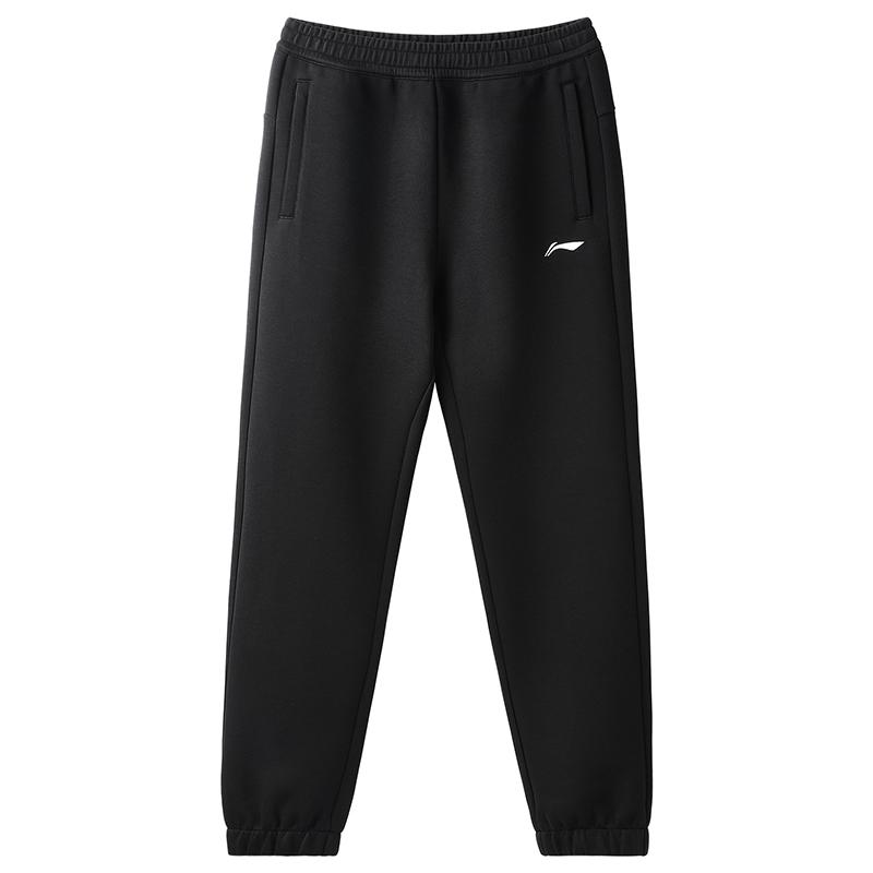 Li-Ning Повседневные Простые Модные Универсальные Брюки Прямого Кроя для Поездок, Удобные, для Активного Отдыха, для Бега, Джоггеры, Женские Брюки AKLVD16-1