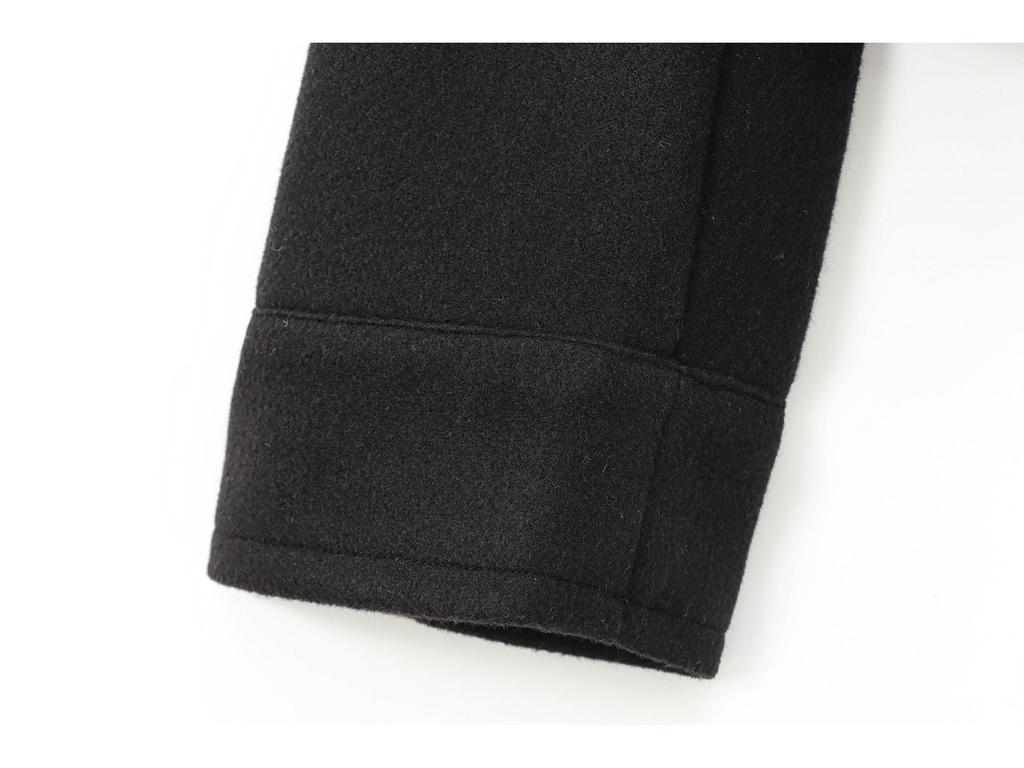 Женское пальто в европейском и американском стиле, осень/зима 2024, с мягким лацканом и длинными рукавами, с деталью в виде кармана