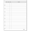Activity Log Refill Pages fits Discbound Planners, Time Activity Tracker Log Refills, Pre-punched Happy Planner erts (9 Disc Classic)