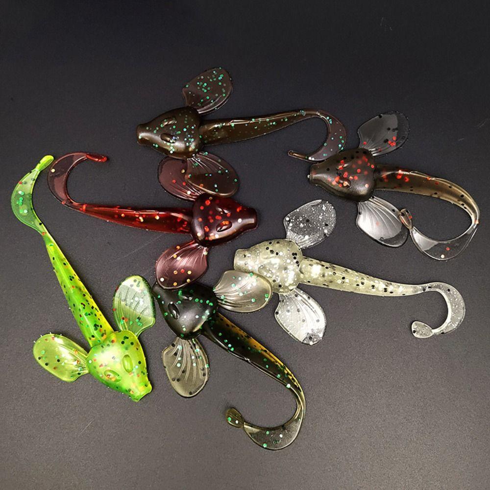 6PCS Lifelik Bait Maggots Silicone False Bait Fishing Soft Lures Soft Lure  Beginners