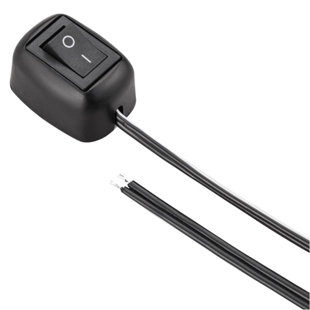 Переключатель постоянного тока 12 В с кабелем 50/100/200 см, тумблер для противотуманных фар, неоновые огни